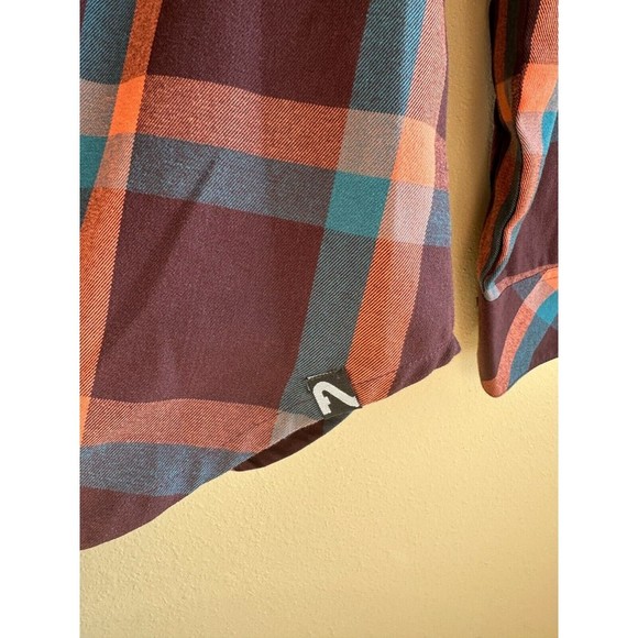 Flylow Women's Multicolor Plaid Button Up Collared Long Sleeve Shirt - XS - Picture 4 of 9